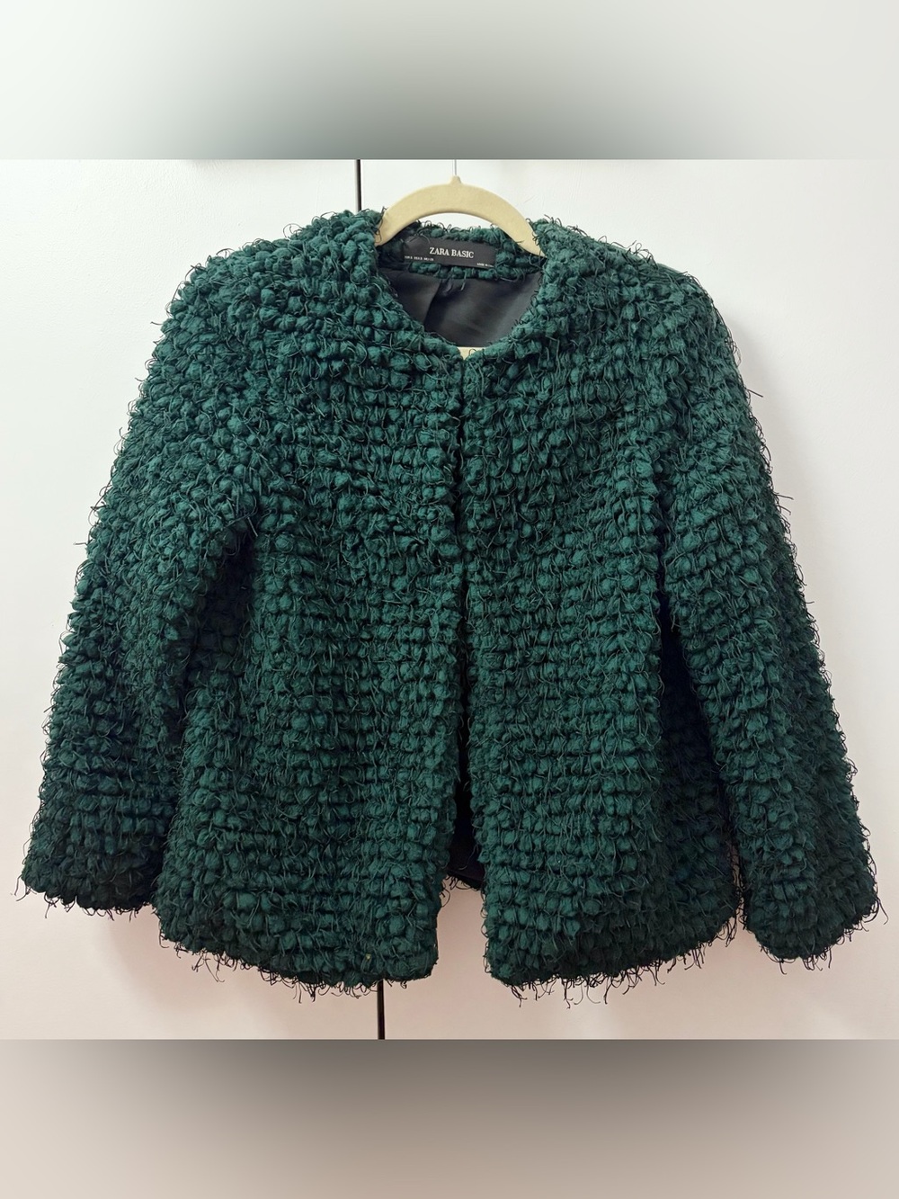 Zara lightweight textured eyelash jacket